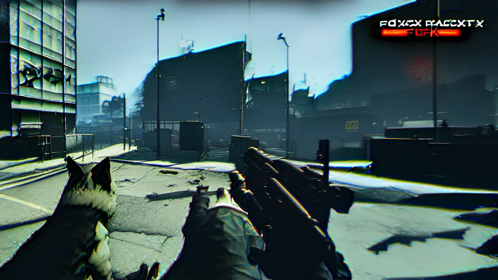 Image similar to screenshot from the pc game payday 2 demonstrating the fursuit unlock - hoxton? more like foxton.