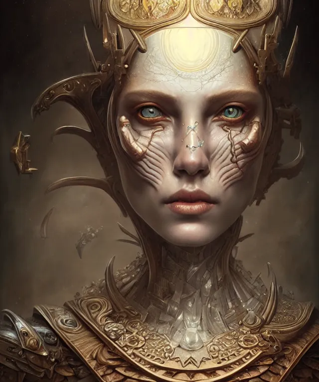 Prompt: throne, highly detailed face!!!, true anatomy!, extremely detailed!, digital painting, unreal engine 5, art by tom bagshaw