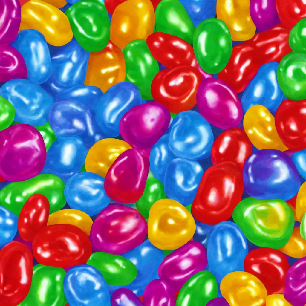 Image similar to hand drawn jellybeans texture art, 4k