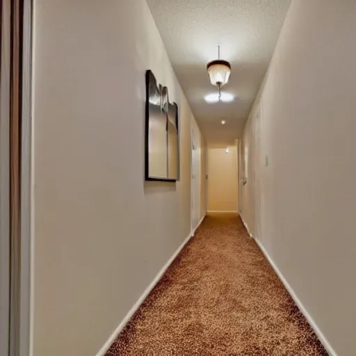 Image similar to apartment hallway, craigslist photo