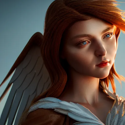 Prompt: beautiful female angel welcoming you to heaven ,highly detailed, 4k, HDR, award-winning, artstation, octane render