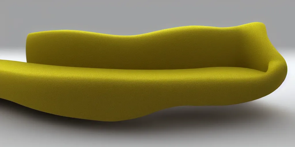 Prompt: 3 d model of a beautiful couch designed by salvador dali, detailed, harmonic colors