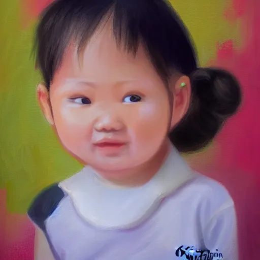 Image similar to a cute portrait by Kittichai Rueangchaichan