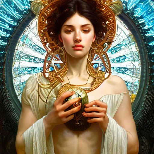 Image similar to perfectly-centered-Portrait of a Goddess, intricate, highly detailed, digital painting, artstation, concept art, smooth, sharp focus, illustration, Unreal Engine 5, 8K, art by artgerm and greg rutkowski and alphonse mucha