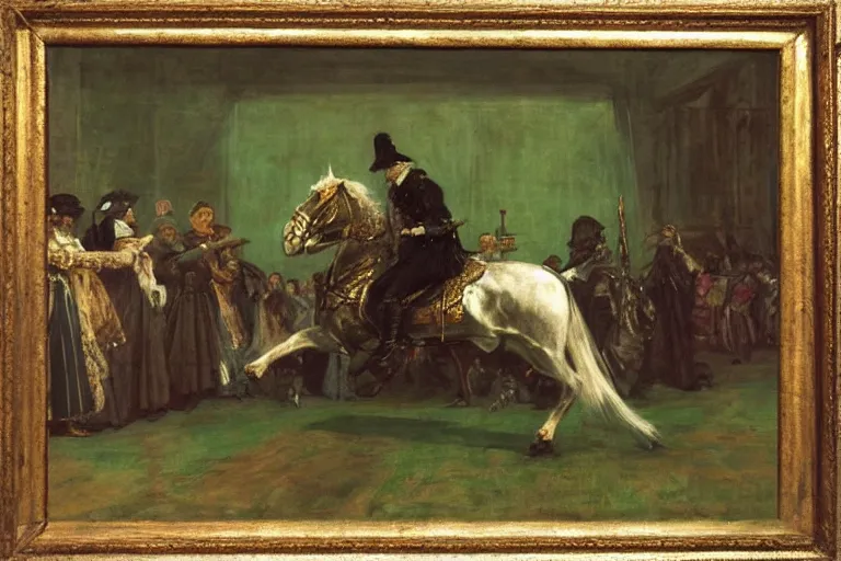 Image similar to 1 7 th century cavalier, edwin austin, green