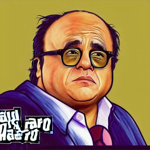 Image similar to “Danny Devito in the art style of grand theft auto 5”