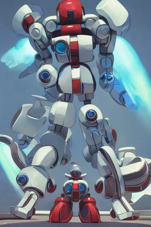 Image similar to metabots medabots medarotto medarot robot minimalist comics, behance hd by jesper ejsing, by rhads, makoto shinkai and lois van baarle, ilya kuvshinov, rossdraws global illumination ray tracing hdr radiating a glowing aura