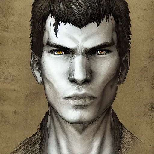 Prompt: portrait of jerma 9 8 5, highly detailed, drawn by akihiko yoshida, in the style of bravely default ii, fantasy, sharp focus,