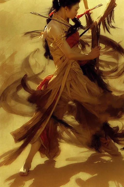 Prompt: wuxia, painting by gaston bussiere, craig mullins, j. c. leyendecker