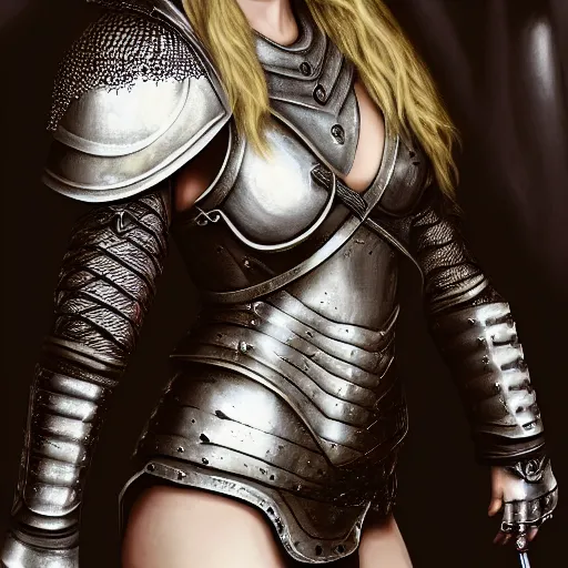 Image similar to the body portrait of taylor swift in a knight armor, epic fantasy art, mystical, mystic atmosphere, mythology, photo realistic, high detail, ultra realistic, hyper realistic, high definiton, 4 k uhd,