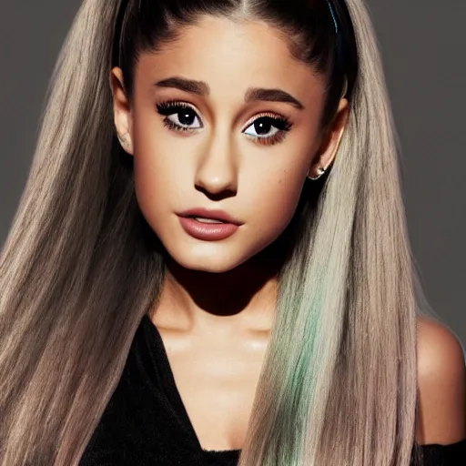 Image similar to ariana grande in 4d dimension 4k