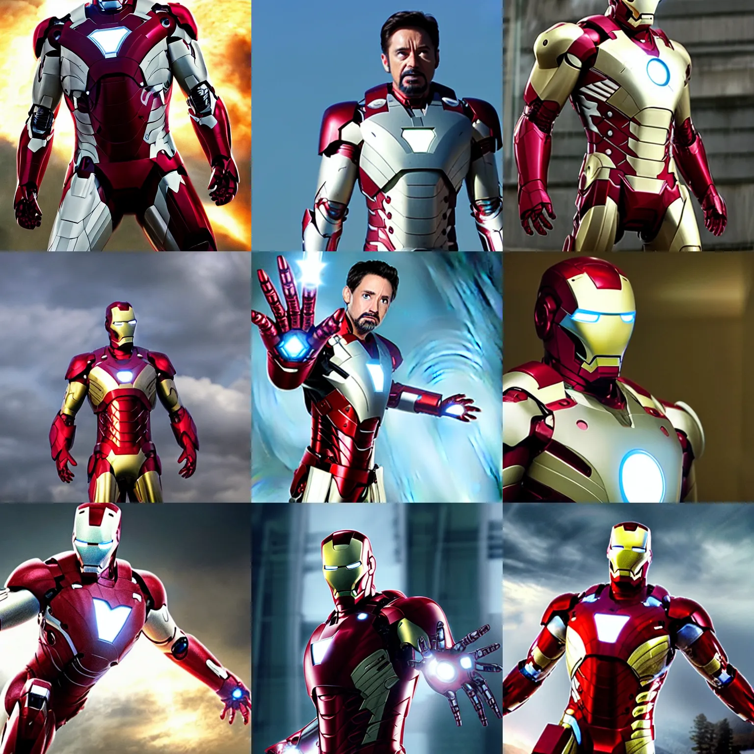 iron man all movie suits