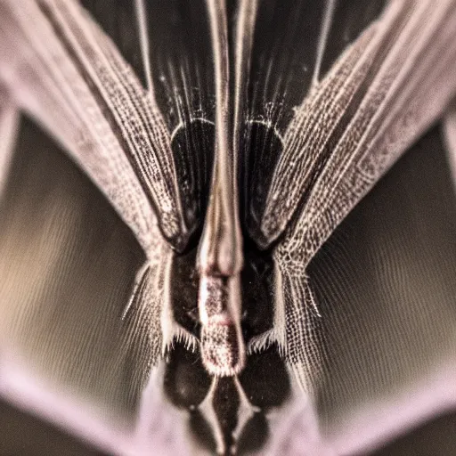 Prompt: macro shot of a moth face, closeup, 4k