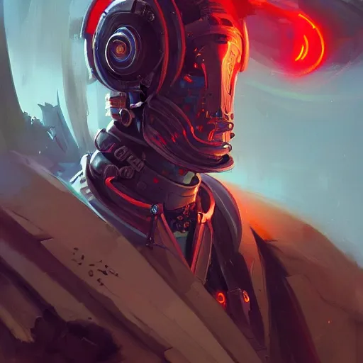 Image similar to portrait of a cybernetic samurai, cyberpunk concept art by pete mohrbacher and artgerm and wlop and greg rutkowski and deathburger, digital art, highly detailed, intricate, sci-fi, sharp focus, Trending on Artstation HQ, deviantart, unreal engine 5, 4K UHD image