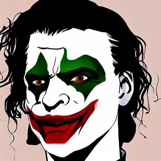 Image similar to a portray of jackson alexander as the joker