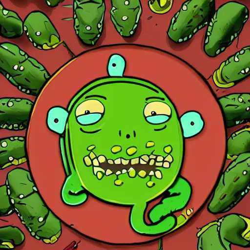 Image similar to pickle rick