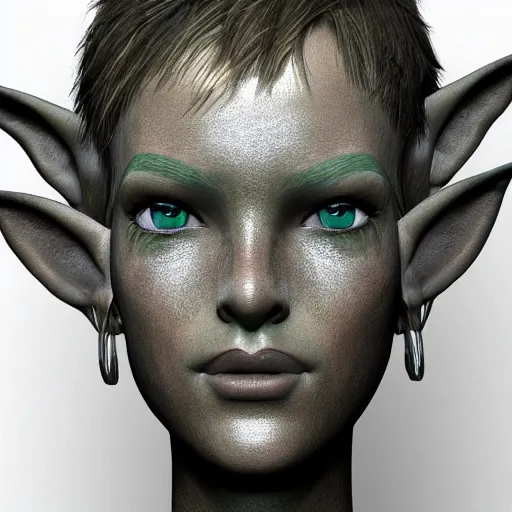 Prompt: a beautiful portrait of a forest elf, studio lighting, ultra realistic details