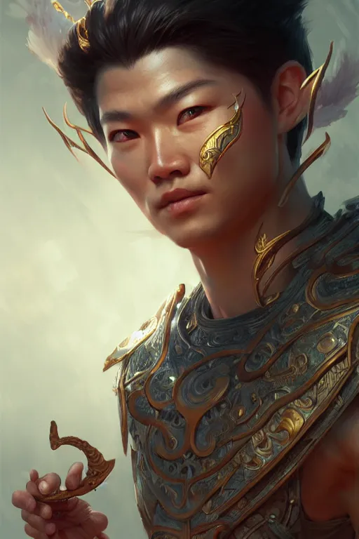 Prompt: god of the vietnamese, highly detailed, digital painting, artstation, concept art, smooth, sharp focus, illustration, unreal engine 5, 8 k, art by artgerm and greg rutkowski and edgar maxence