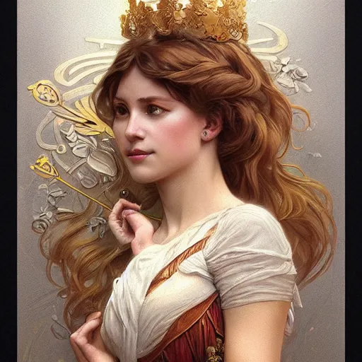 Prompt: amazing lifelike award winning pencil illustration of Diana damrau trending on art station artgerm Greg rutkowski alphonse mucha cinematic