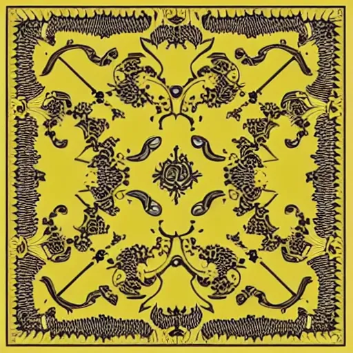 Image similar to ornate rococo embroidery pattern design bordering a box, flat clean lines, made in illustrator