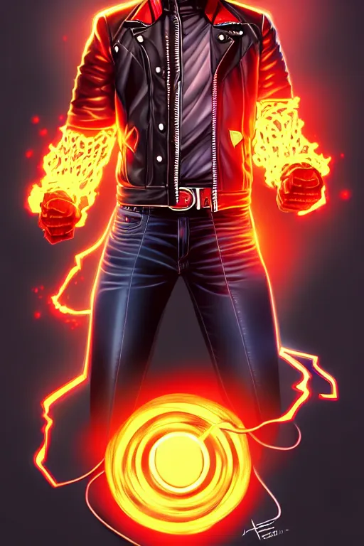 Prompt: isometric Ghost Rider by Artgerm and WLOP, Pixiv