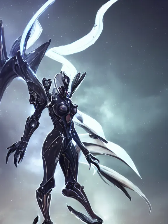 Prompt: exquisite cinematic front shot of a beautiful saryn warframe, that's a giant beautiful stunning anthropomorphic robot female dragon with metal cat ears, posing elegantly, robot paws for feet, streamlined white armor, long elegant tail, two arms, two legs, long tail, detailed warframe fanart, destiny fanart, high quality digital art, macro art, dragon art, furry art, realistic digital art, warframe art, Destiny art, furaffinity, DeviantArt, artstation, 8k HD, octane render