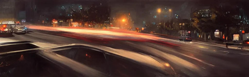 Image similar to a highspeed traffic collision in a street at night. epic cinematic hyperrealism masterpiece. realistic poster with shaded lighting by craig mallismo, artgerm, jeremy lipkin and michael garmash, unreal engine, radiant light, detailed and complex environment, digital art, art station trends, detailed, lens flare, motion blur