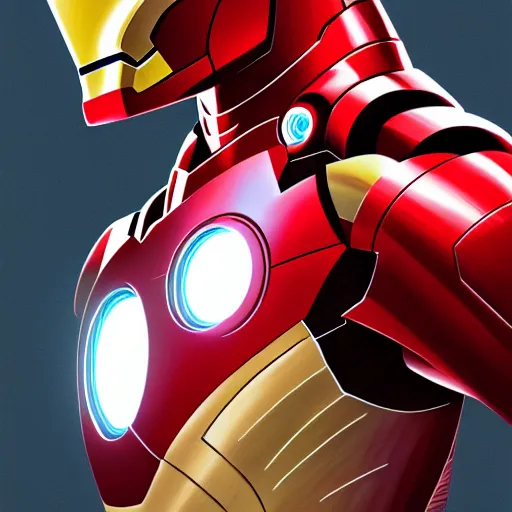 Image similar to iron man, extremely detailed, sharp focus, wide view, full body shot, smooth, digital illustration, by james jean, by rossdraws, frank franzzeta, sakimichan
