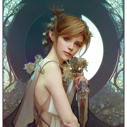 Image similar to beautiful lifelike award winning pencil illustration of lunafreya nox fleuret trending on art station artgerm greg rutkowski alphonse mucha museum quality cinematic atmospheric