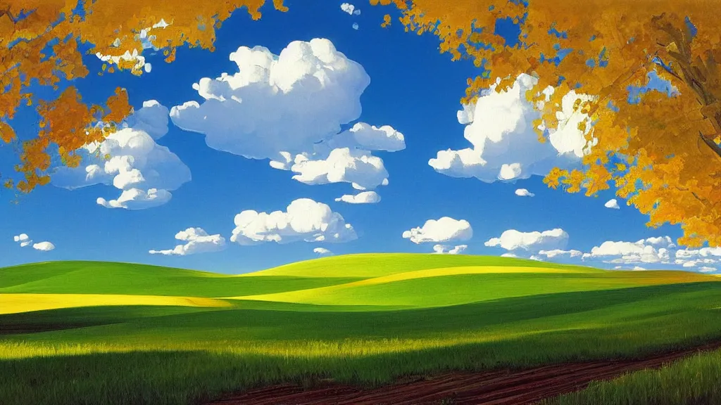 Recreation of Bliss (famous Windows XP Wallpaper) : r/midjourney