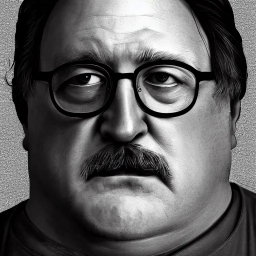 Image similar to gabe newell in the sopranos, au naturel, hyper detailed, digital art, trending in artstation, cinematic lighting, studio quality, smooth render, unreal engine 5 rendered, octane rendered, art style by klimt and nixeu and ian sprigger and wlop and krenz cushart