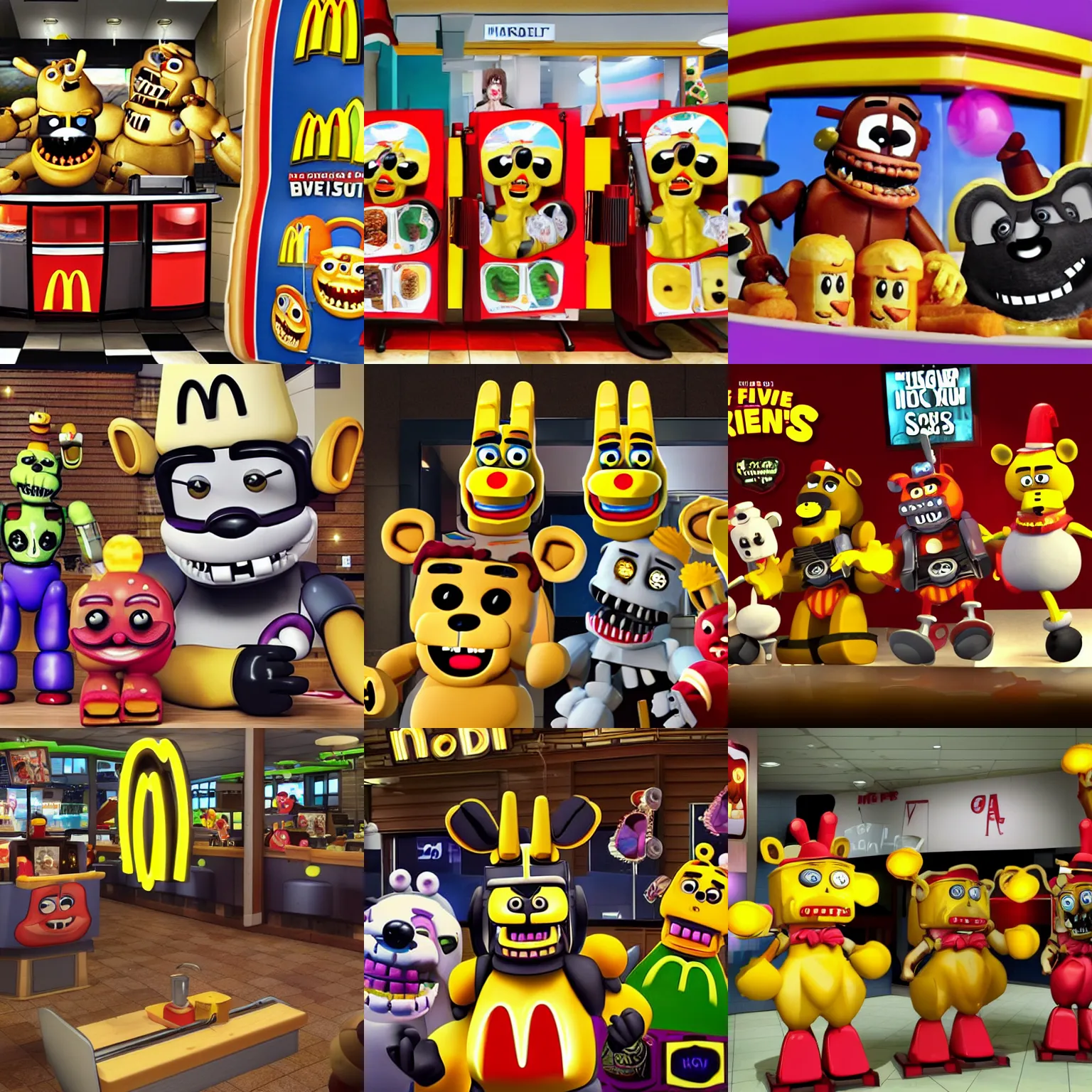 Prompt: five nights at mcdonald's