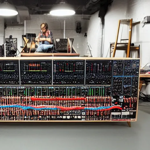 Image similar to a giant modular synth