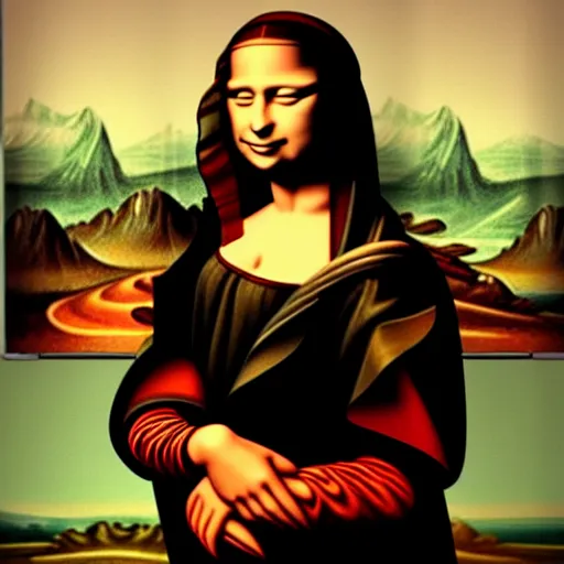 Image similar to lady gaga as mona lisa,