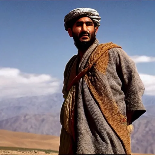 Image similar to Kurdish shepherd wearing Kurdish clothes in a movie directed by Christopher Nolan, movie still frame, promotional image, imax 70 mm footage