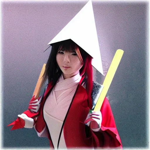 Image similar to pyramid head as japanese pop idol