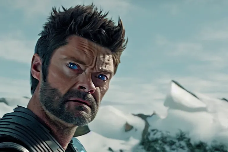 Prompt: film still frame of karl urban as wolverine, deepfake, high quality