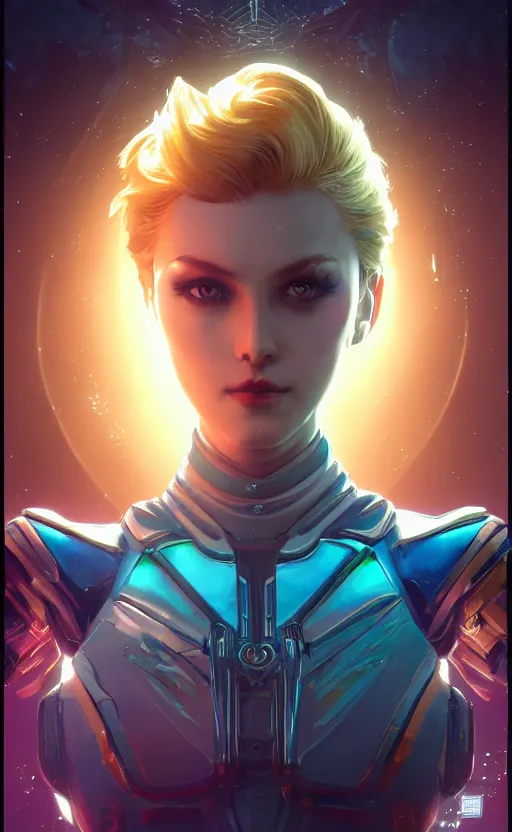 Image similar to symmetry!! portrait of sailor uranus! alien in the style of horizon zero dawn, machine face, intricate, elegant, highly detailed, digital painting, artstation, concept art, smooth, sharp focus, illustration, art by artgerm and ross tran and greg rutkowski and alphonse mucha, 8 k