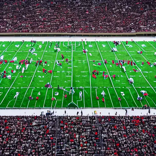 Image similar to football field filled with football players