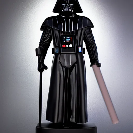 Prompt: a marble statue of darth vader, 8 k, exquisite detail, museum exhibit, studio lighting, hd