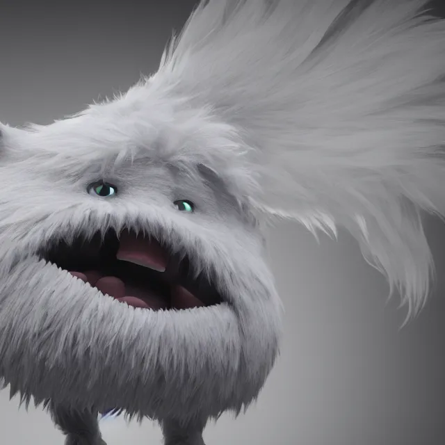 Prompt: ultra realistic fluffy monster designed by balenciaga, dark cinematic, volumetric, realistic, 3 d render, cinematic lighting, ray tracing, cinematic, unreal engine 5, unreal engine render, octane render, hyper realistic, photo, 8 k