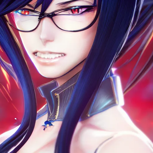 Prompt: anime Bayonetta headshot profile, digital art, pretty, attractive, High Details, Cinematic, WLOP, Rossdraws, James Jean, Andrei Riabovitchev, Marc Simonetti, Yoshitaka Amano, Thomas Kinkade, Makoto Shinkai, ArtStation, CGSociety