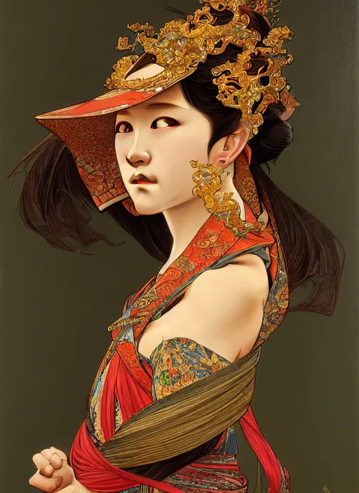 oil portrait of genshin impact, intricate, elegant, | Stable Diffusion ...