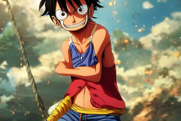 prompthunt: monkey d luffy 4k unreal engine high detailed