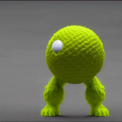 Prompt: tennis ball monster, tennis ball monster highly detailed, extremely high quality, hd, 4 k, 8 k, professional photographer, 4 0 mp, lifelike, top - rated, award winning, cinematic, realistic, detailed lighting, detailed shadows, sharp, no blur, edited, corrected, trending by basil gogos
