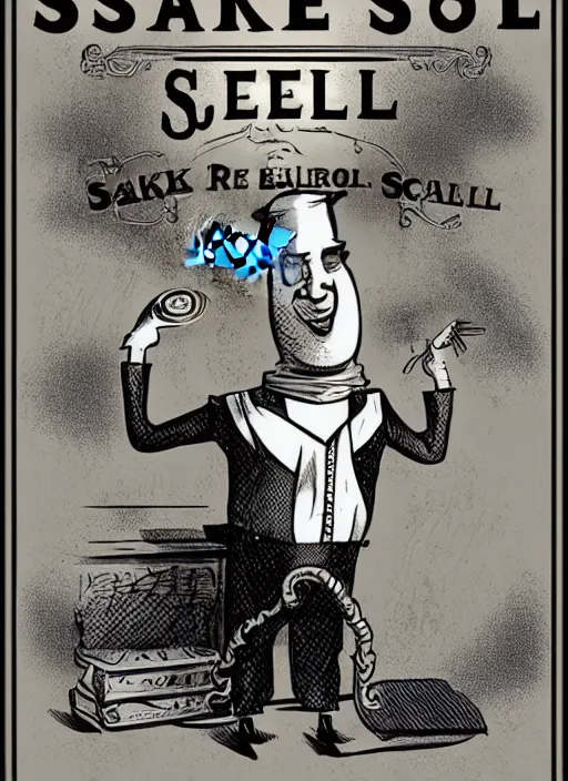 Image similar to snake oil salesman by Paolo Eleuteri Serpieri