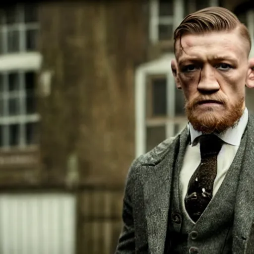 Prompt: Connor McGregor in peaky blinders very detailed 4k quality super realistic