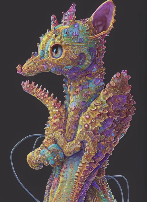 Prompt: cat seahorse fursona wearing headphones, autistic bisexual graphic designer and musician, attractive androgynous humanoid, full body portrait of highly coherent detailed character design, weirdcore voidpunk digital art by artgerm, akihiko yoshida, louis wain, wlop, noah bradley, furaffinity, cgsociety, trending on artstation, trending on deviantart