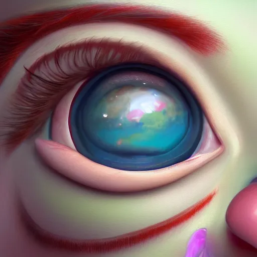 Image similar to a close up bronwen clune, ultra realistic digital painting, rococo, artstation, concept art, pop, smooth, sharp focus, illustration, art by mark ryden and lisa frank 3 d 8 k ultra detailed