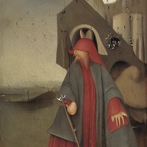 Prompt: joes strummer by hieronymus bosch